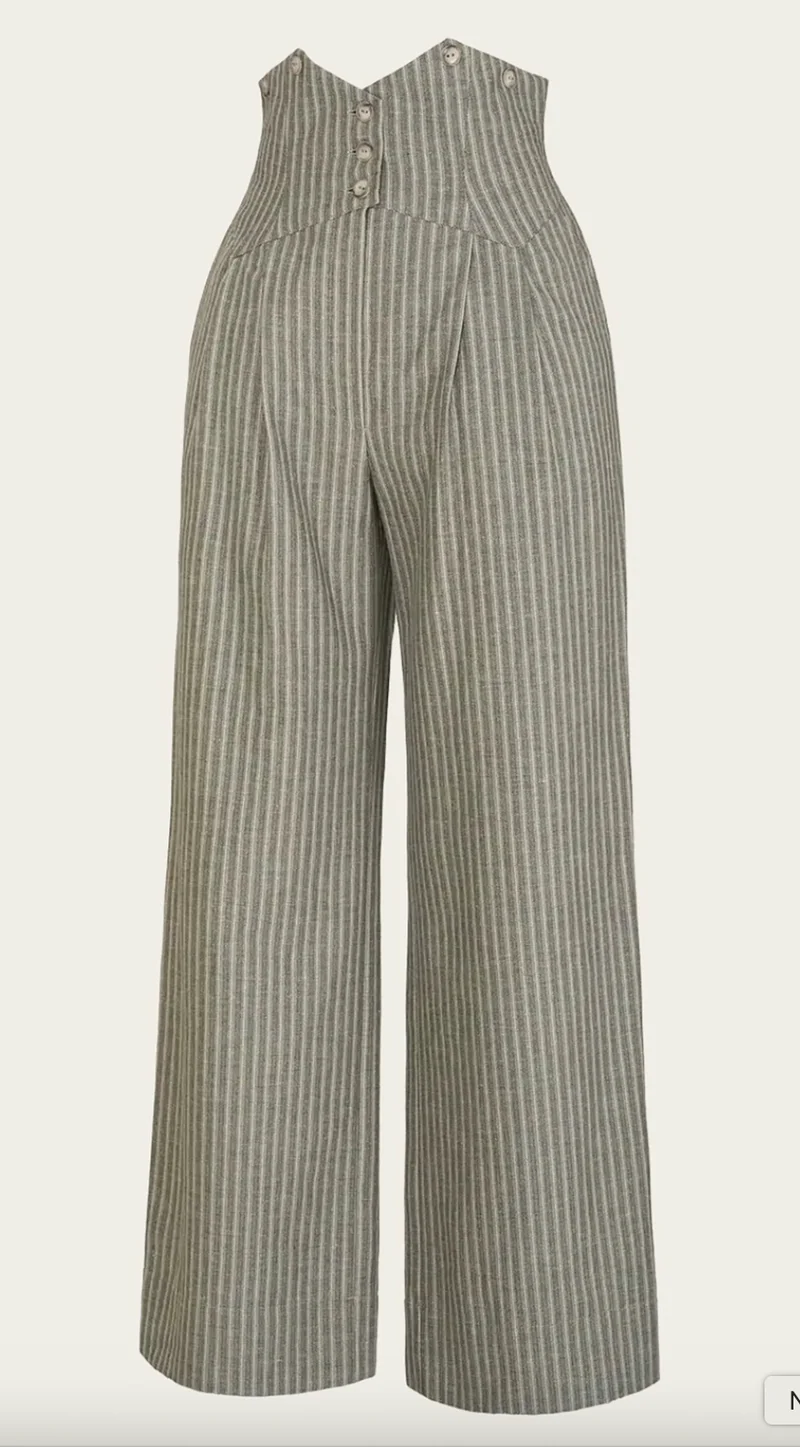 The Miss Fancy Pants Slacks, Gün gesterift Herringbone