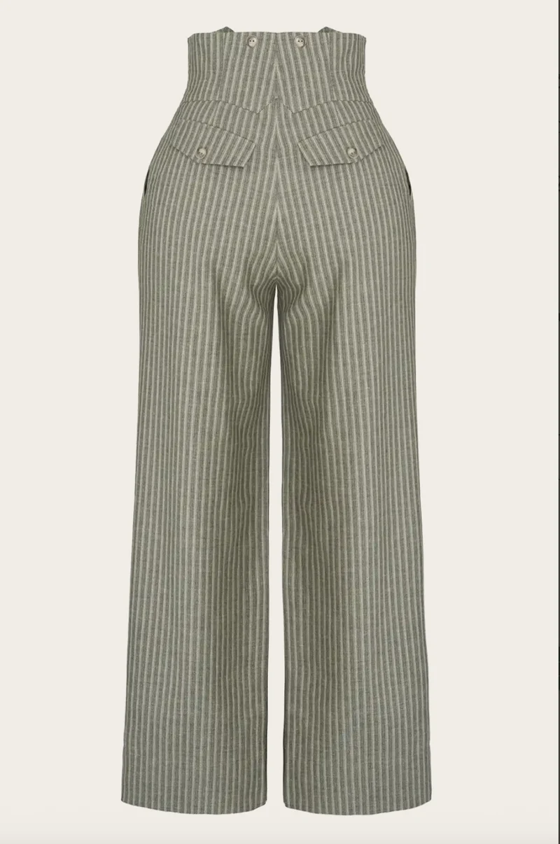 The Miss Fancy Pants Slacks, Gün gesterift Herringbone