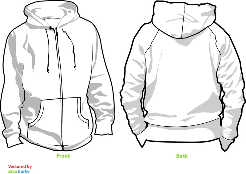 STYD, White Zip-up Hoodie - L