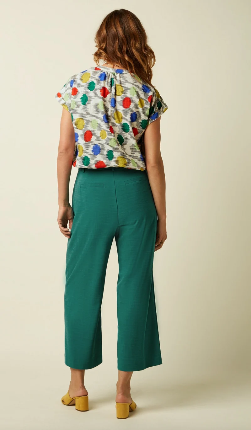 Hose Fintan Cropped Timba, Grün