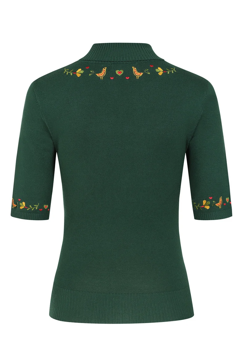 Rollkragen- Pulli Scandi Polo Neck, Grün