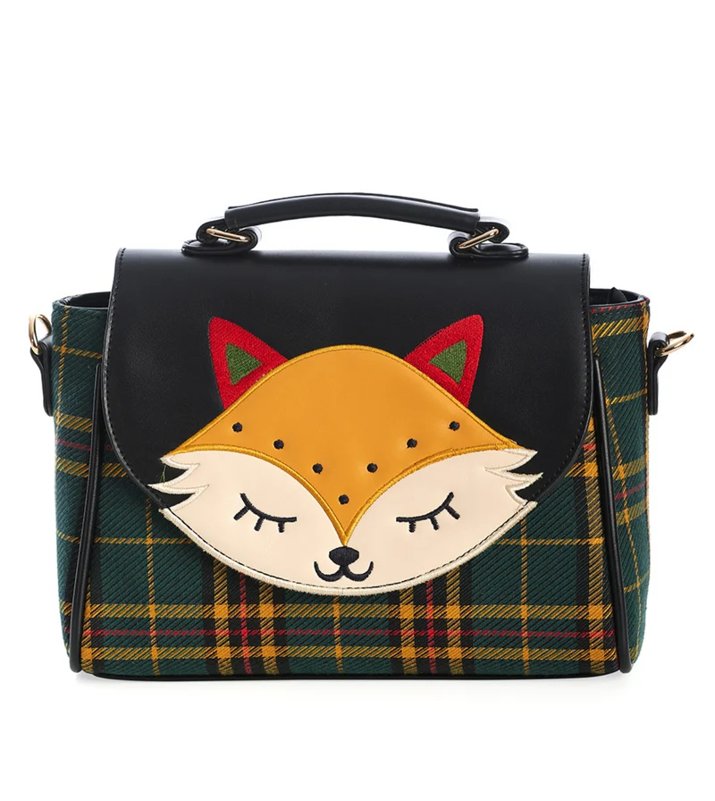 Handtasche Scandi Fox mit gesticktem Fuchs-Motiv