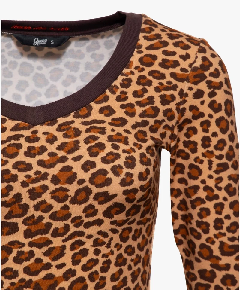 Damen Langarmshirt „Hear Me Roar“, Leo