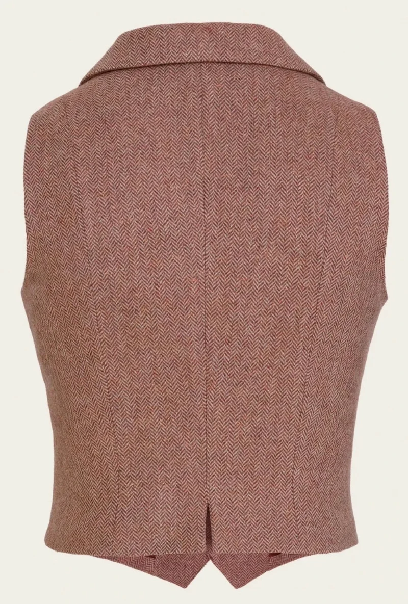 The Watchmaker’s Waistcoat – Rust & Tan Wool Tweed