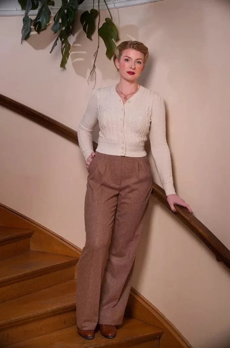 The Great Grandpa Pants – Rust & Tan Wool Tweed