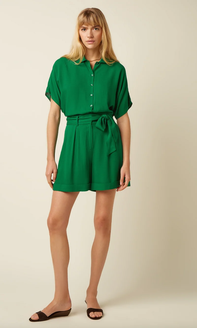 Bermuda-Shorts Ava Atomic, Grün
