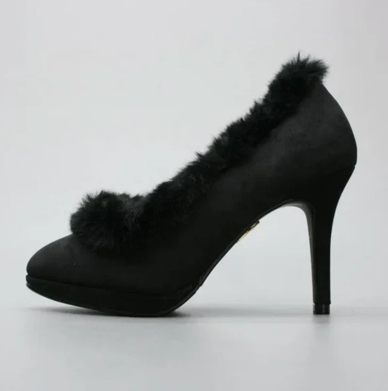 High Heel Angelina mit Fake Fell