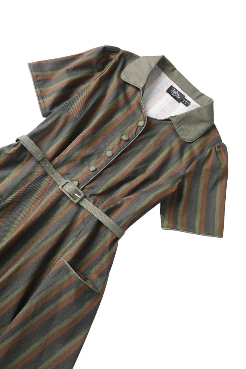 Swingkleid Penelope, Olivgrün