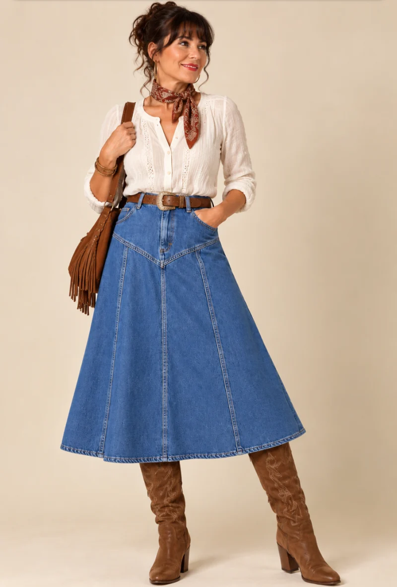 Jeansrock Dolly, Denim