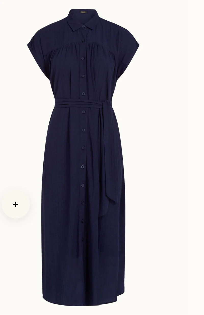 Hemdblusenkleid 40's, Amy Tortoise, Navy