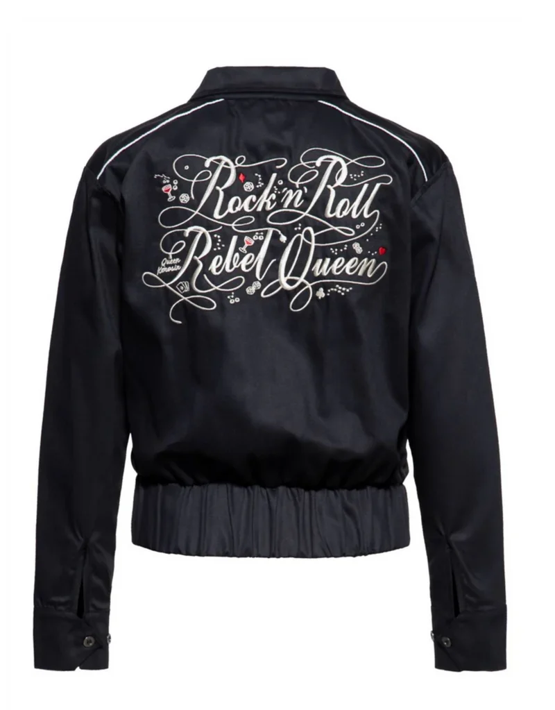 Jacke Rock'n'Roll Rebel Queen, Schwarz, Plus Size