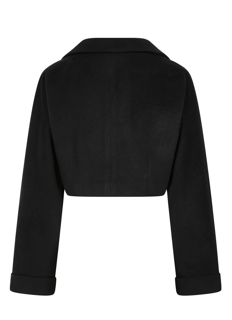 Retro Kurz-Jacke Marylin, Schwarz, Plus Size