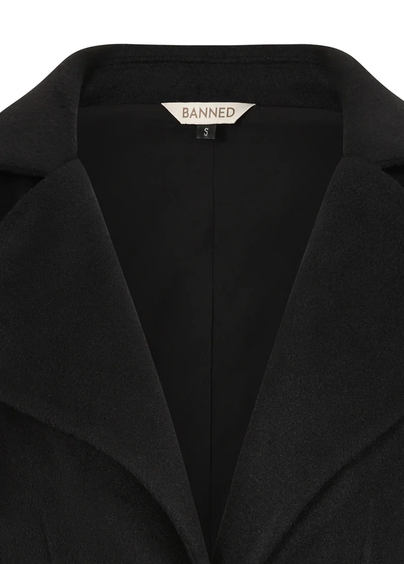 Retro Kurz-Jacke Marylin, Schwarz, Plus Size