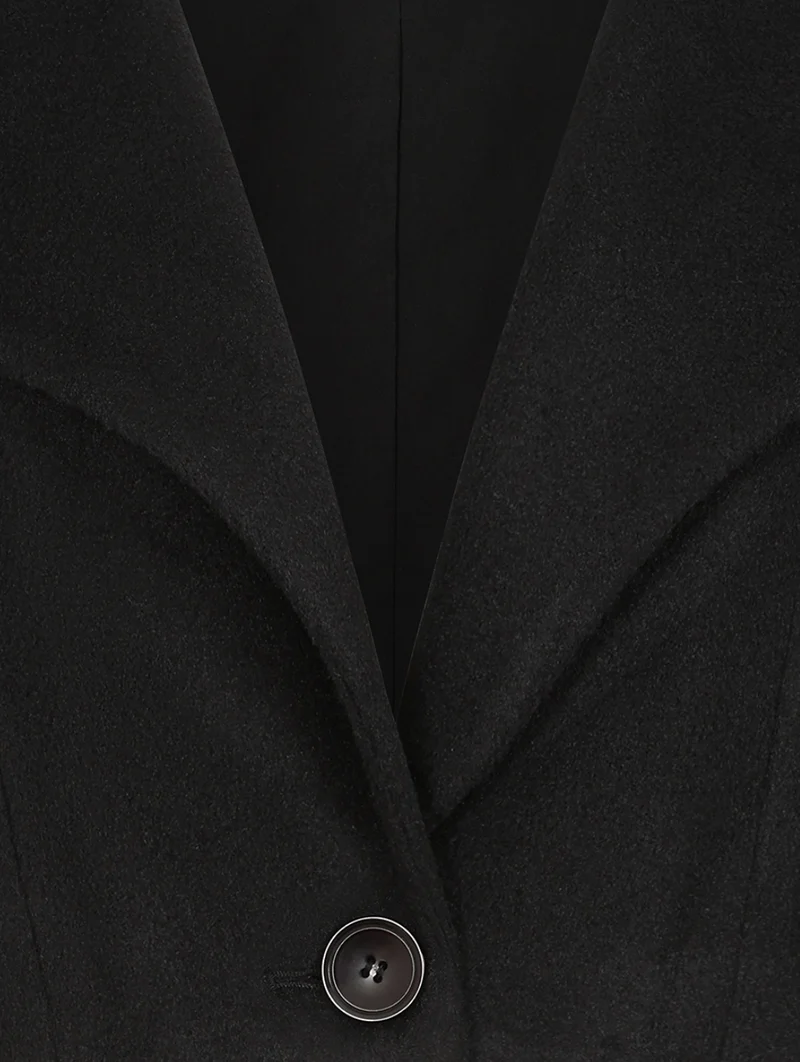 Retro Kurz-Jacke Marylin, Schwarz, Plus Size