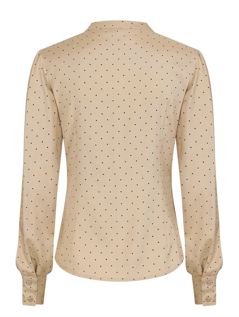 Schluppenbluse Daphine , Braun Plus Size