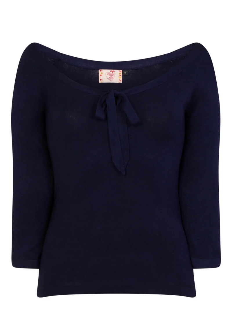 Feinstrick-Pulli Pretty Illusion, Nachtblau