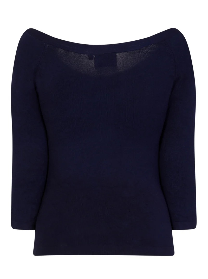 Feinstrick-Pulli Pretty Illusion, Nachtblau
