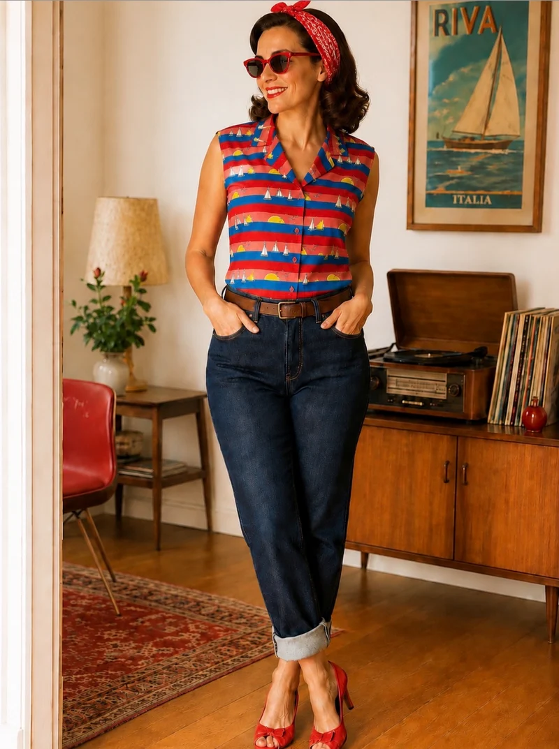 Bluse Phyllis Sunset, Multi