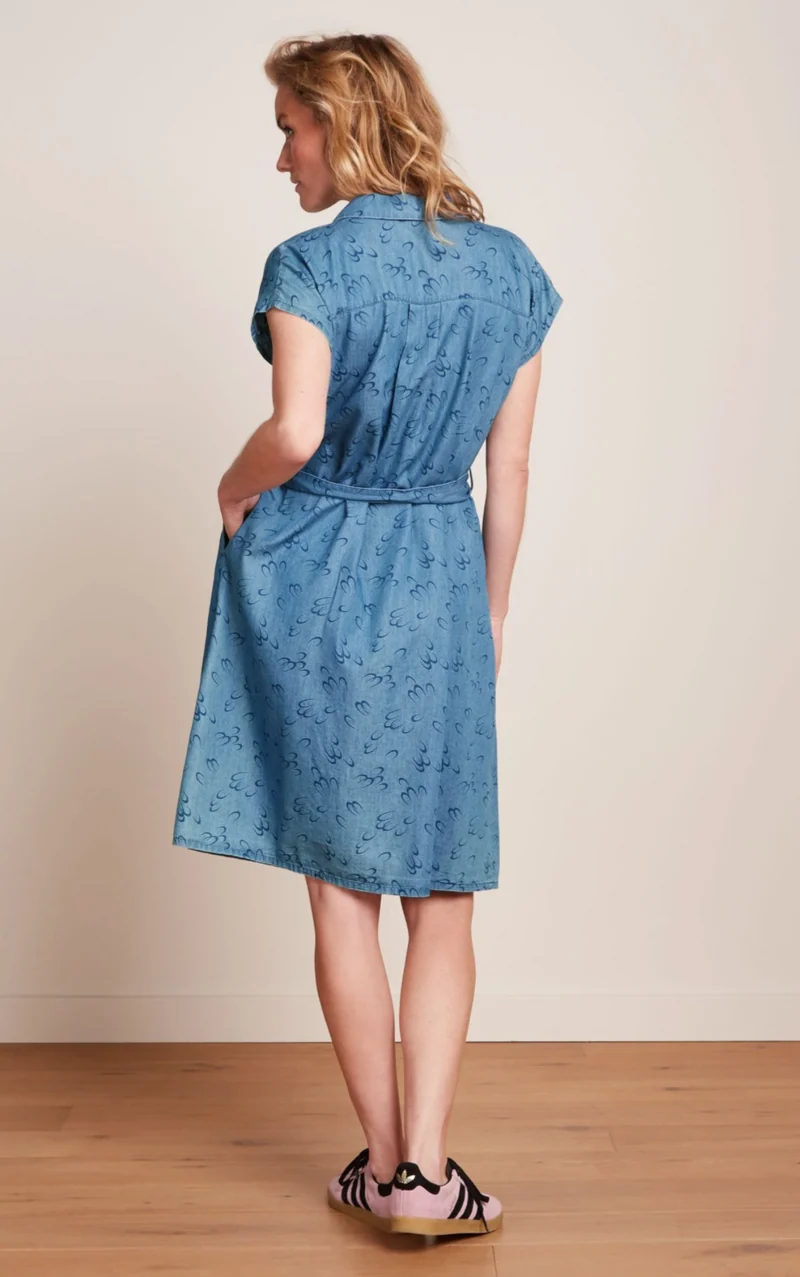 Hemdblusenkleid 40's Amy Coco, Blau
