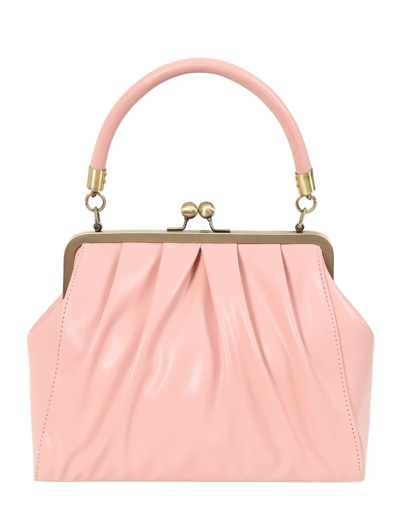 Vintage Tasche mit Schultergurt , Scarlett Frame , Rosa