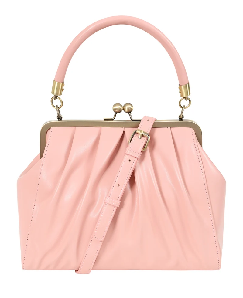 Vintage Tasche mit Schultergurt , Scarlett Frame , Rosa