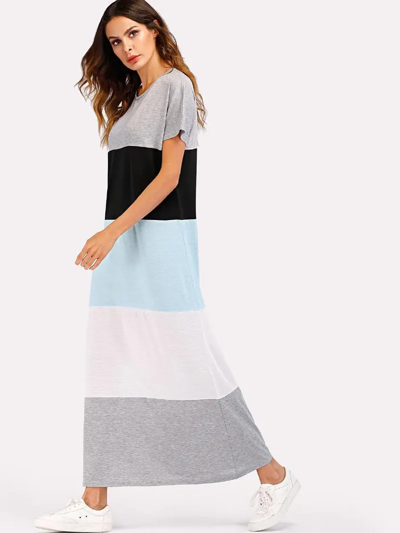 Summer Stripes Maxi Dress