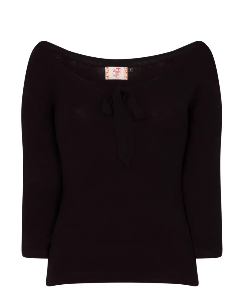 Feinstrick-Pulli Pretty Illusion, Schwarz