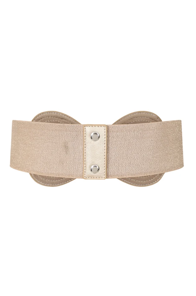 Gürtel , Heartbeat Elastic Belt, Gold