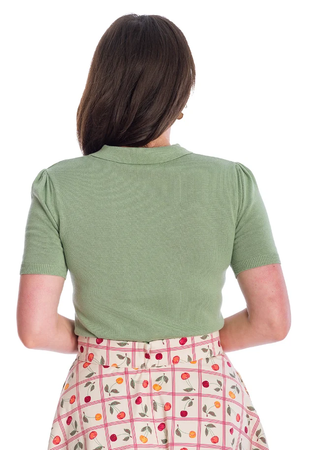 Stricktop Beth Vintage, Grün