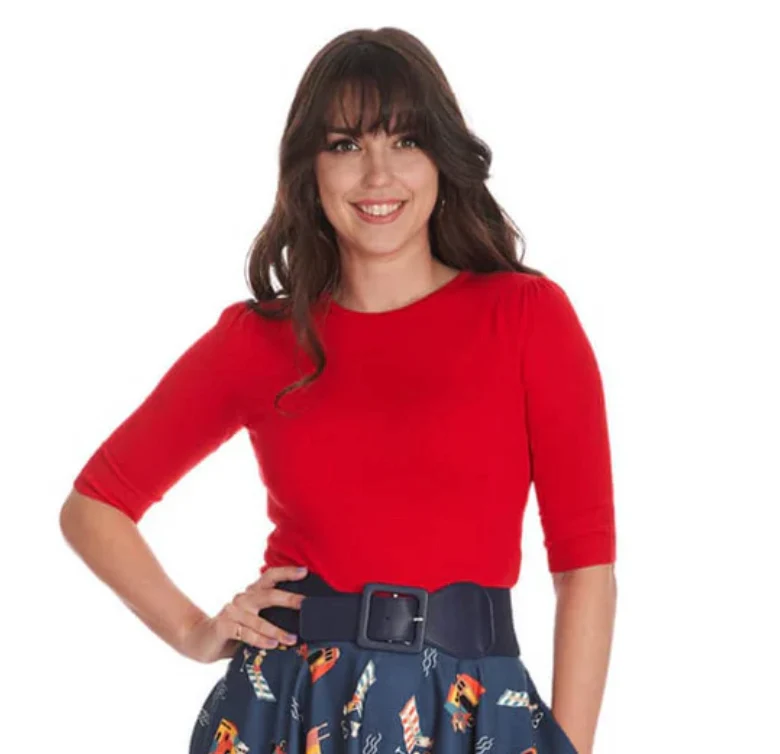 Feinstrick-Pulli Grace, Rot