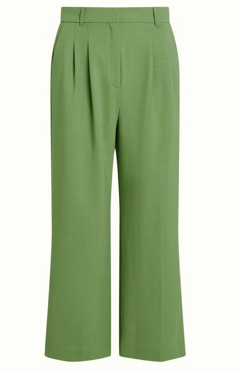 Hose Fintan Cropped Timba, Jade-Grün