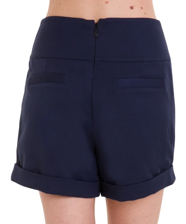 Shorts Cute as a Button, Navy, Plus Size