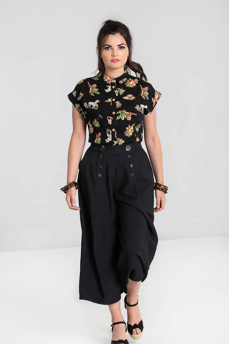 Culotte Murphy, Schwarz, Plus Size