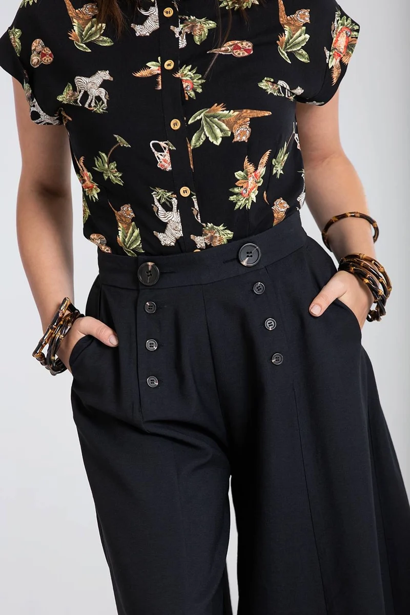 Culotte Murphy, Schwarz, Plus Size
