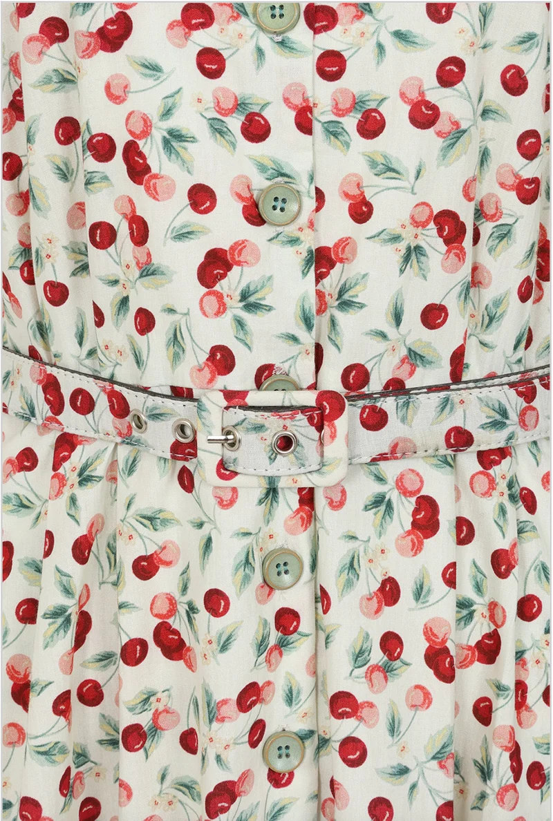 Swingkleid Kate Cherry 40's, Creme