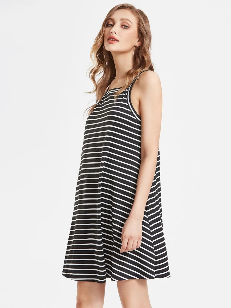 Striped Swing Cami Dress