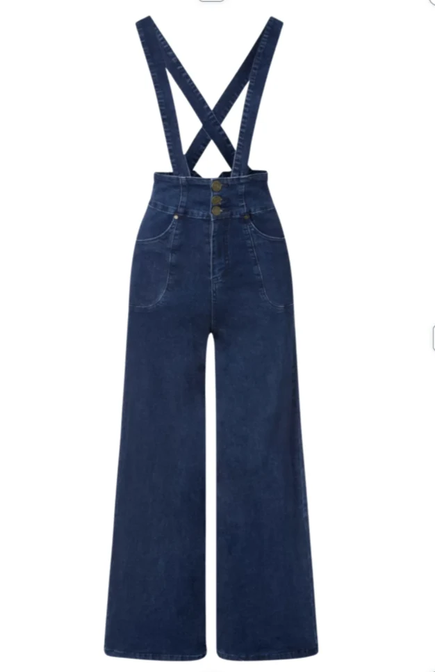Jeanshose Denim Day mit abnehmbaren Trägern, Denim