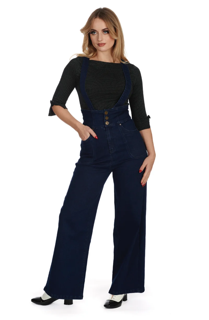Jeanshose Denim Day mit abnehmbaren Trägern, Denim