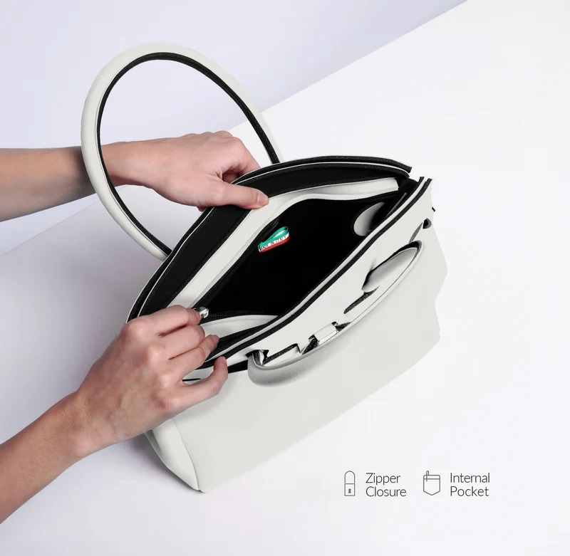 Handtasche Miss Petie Plus, Zimt, Stoff aus Neopren