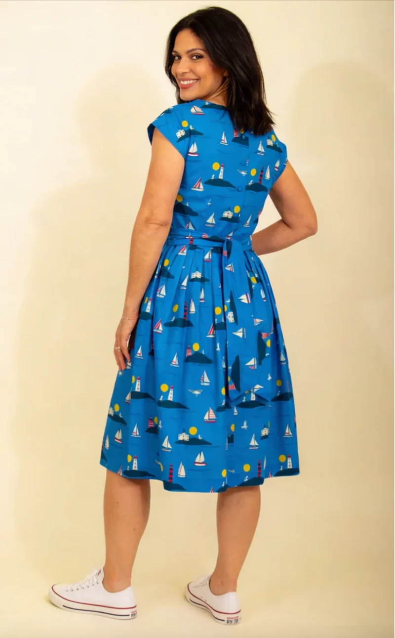 Swingkleid Gina Lighthouses, Blau