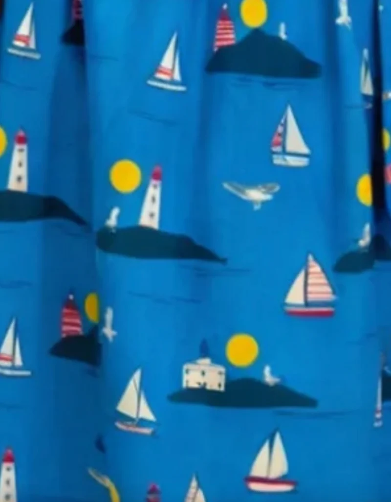 Swingkleid Gina Lighthouses, Blau
