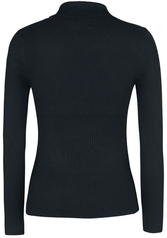 Rollkragenpullover Spiros, Schwarz