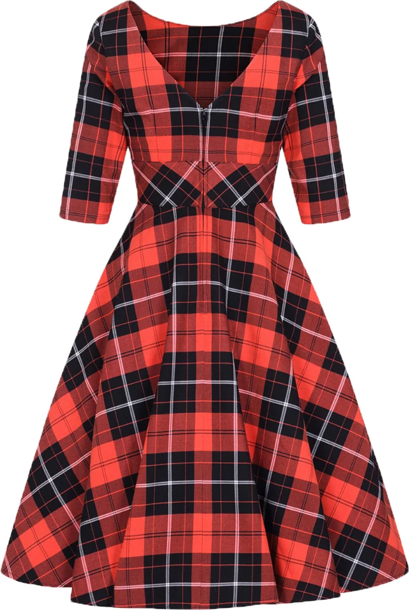 Swingkleid Clementine , Orange , Plus Size