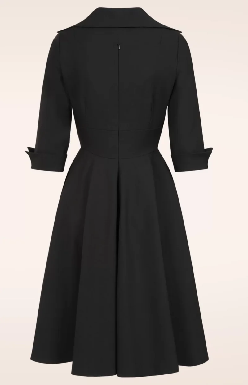 Stilvolles Swingkleid Lorelei, Schwarz
