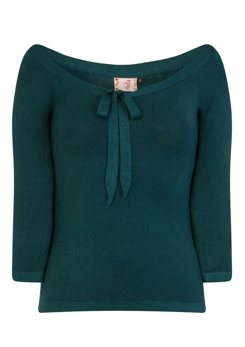 Feinstrick-Pulli, Pretty Illusion, Flaschengrün