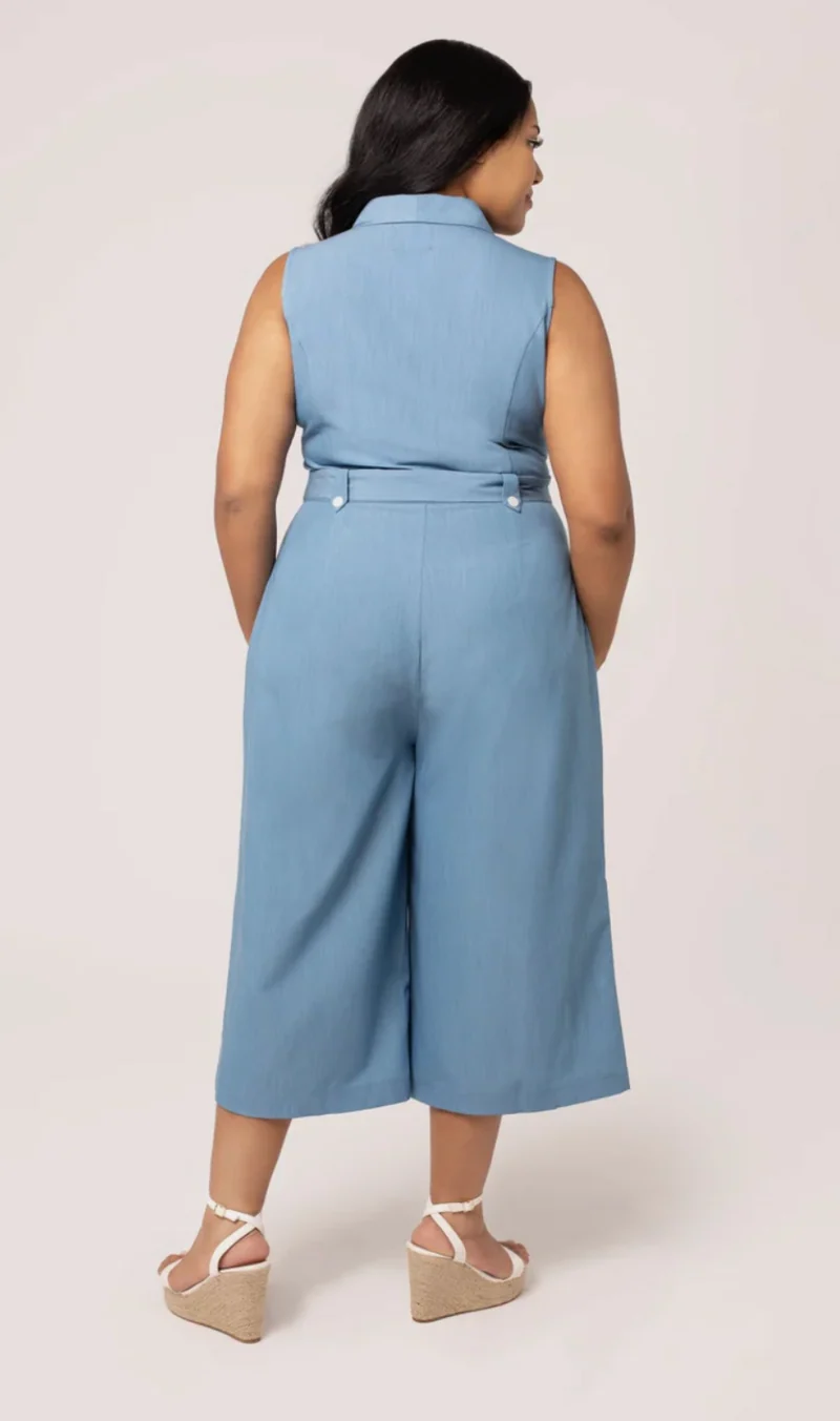 Jumpsuit Rylee, Blau, Plus Size
