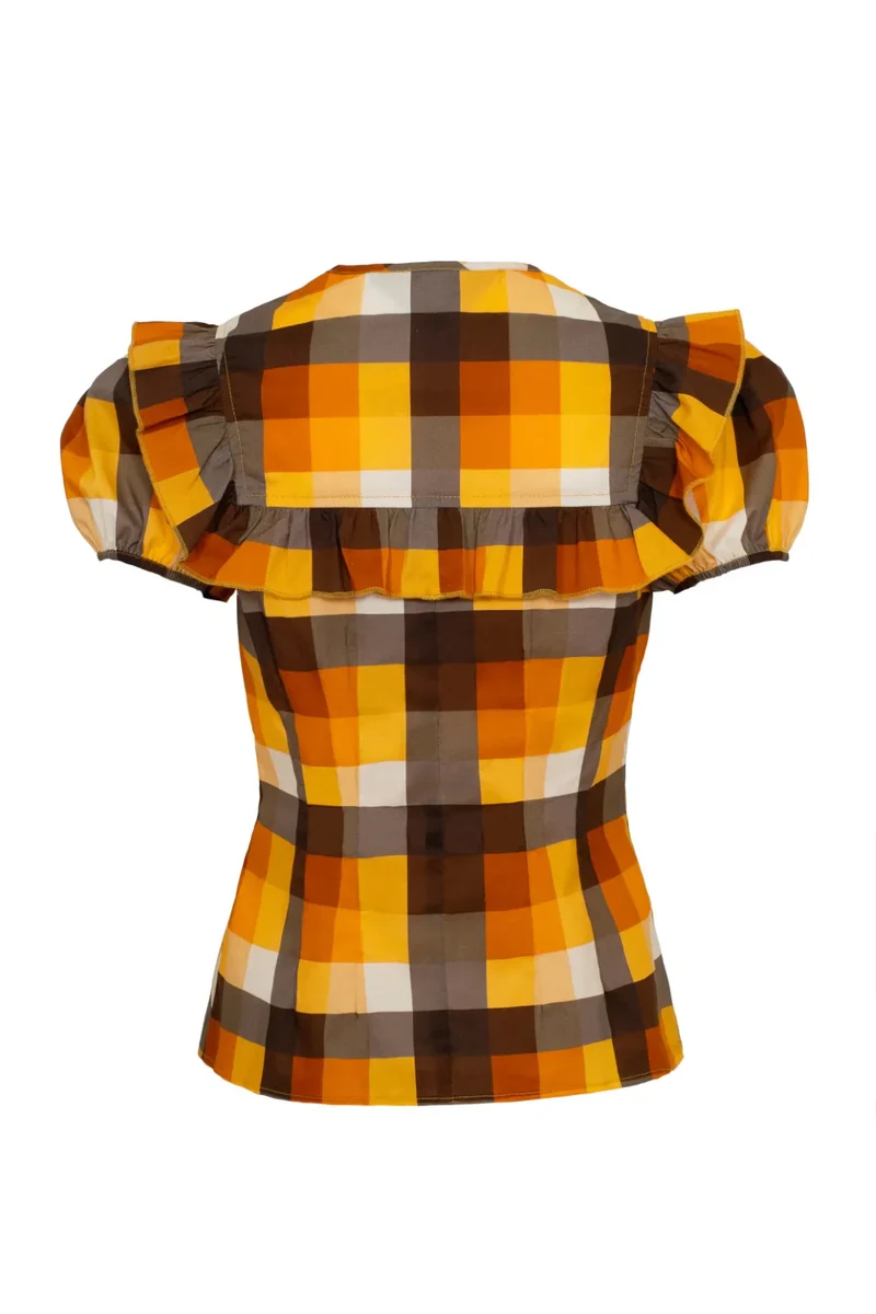 Bluse Darlene Check 40's, Multi, Plus Size