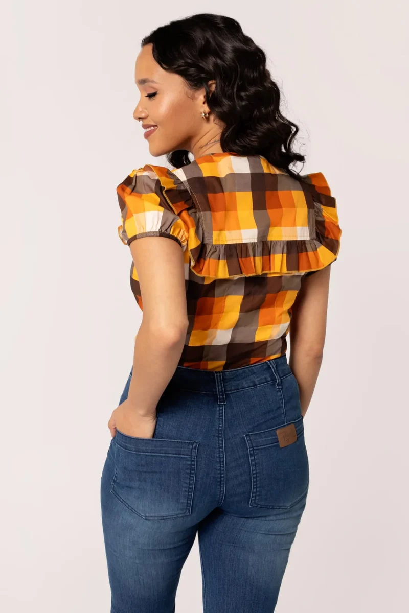 Bluse Darlene Check 40's, Multi