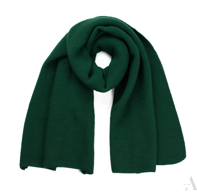 Strickschal, Grün oder Senf