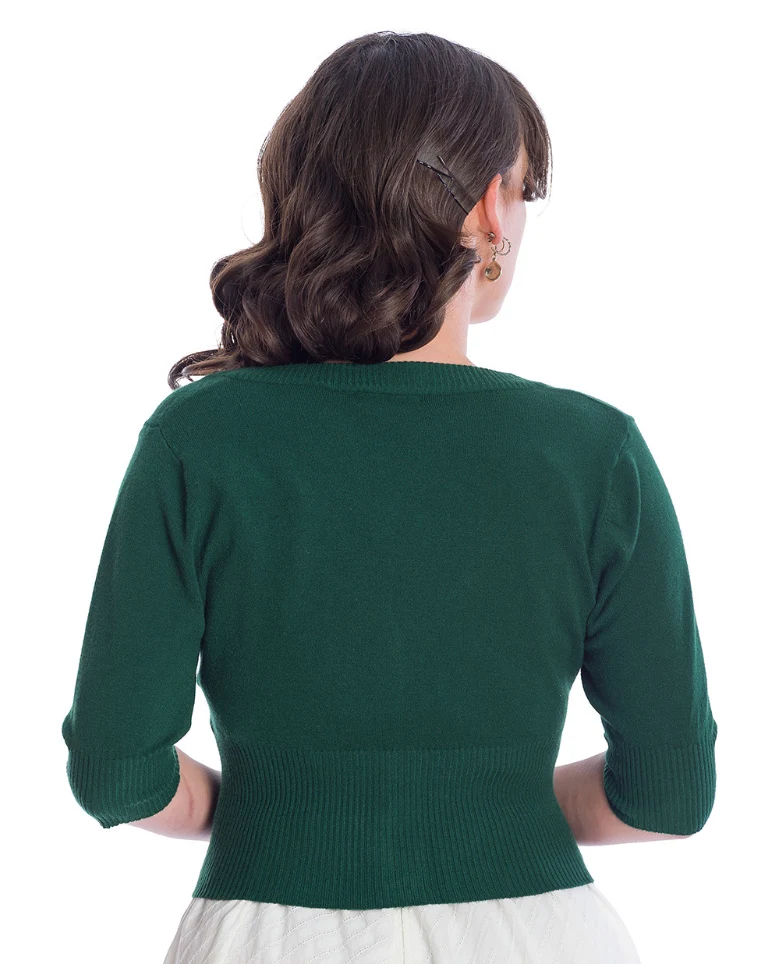 Cardigan Sweet Dreamer, Flaschengrün , Plus Size